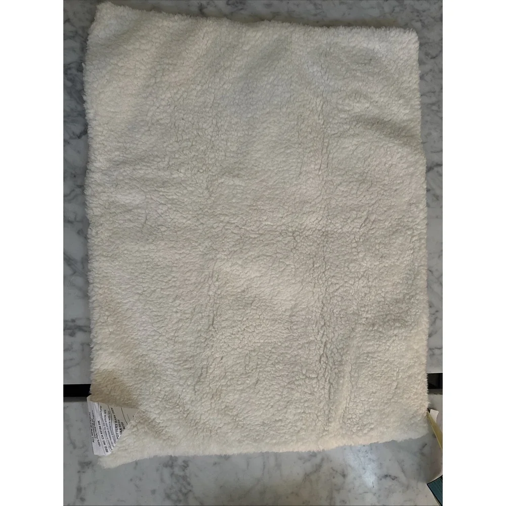 NEW Pottery Barn Santa In The Country Sherpa Backed STANDARD Sham Christmas